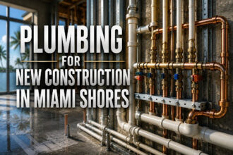 Plumbing for New Construction in Miami Shores