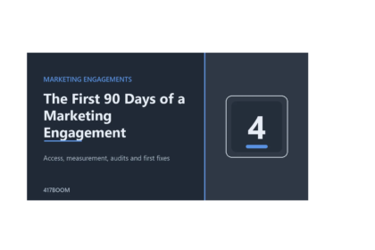 The First 90 Days of a Marketing Engagement