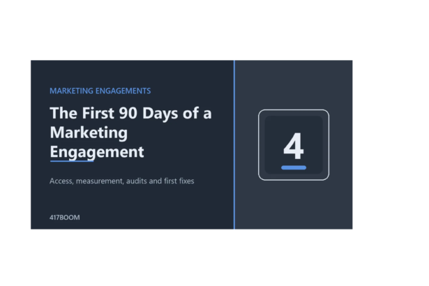 The First 90 Days of a Marketing Engagement